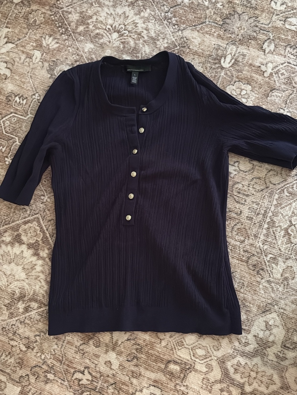 Two Navy WHBM Tops